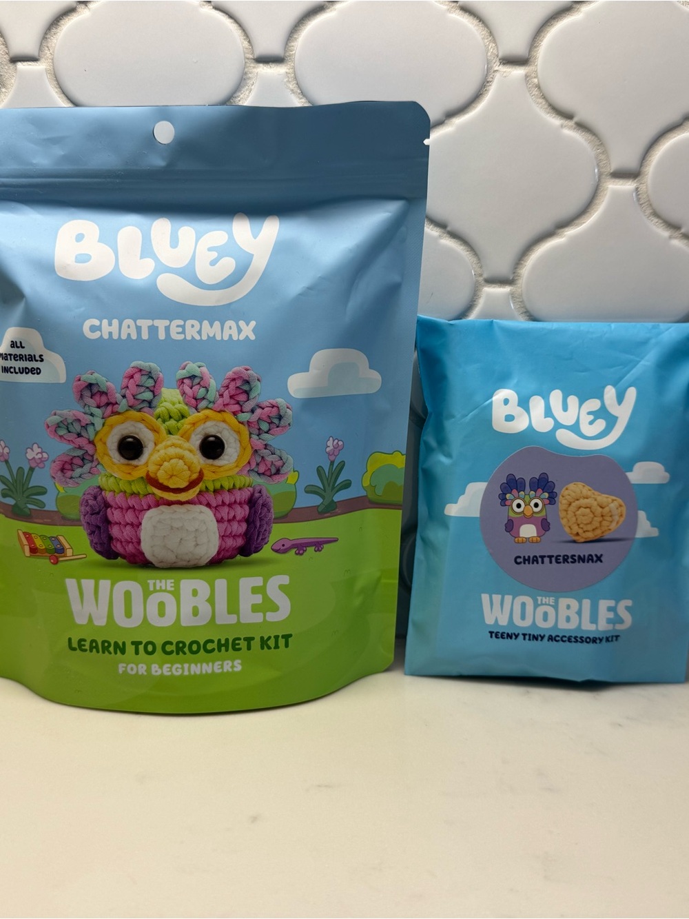 Bluey Chattermax & Chattersnax The Woobles Crochet Kit